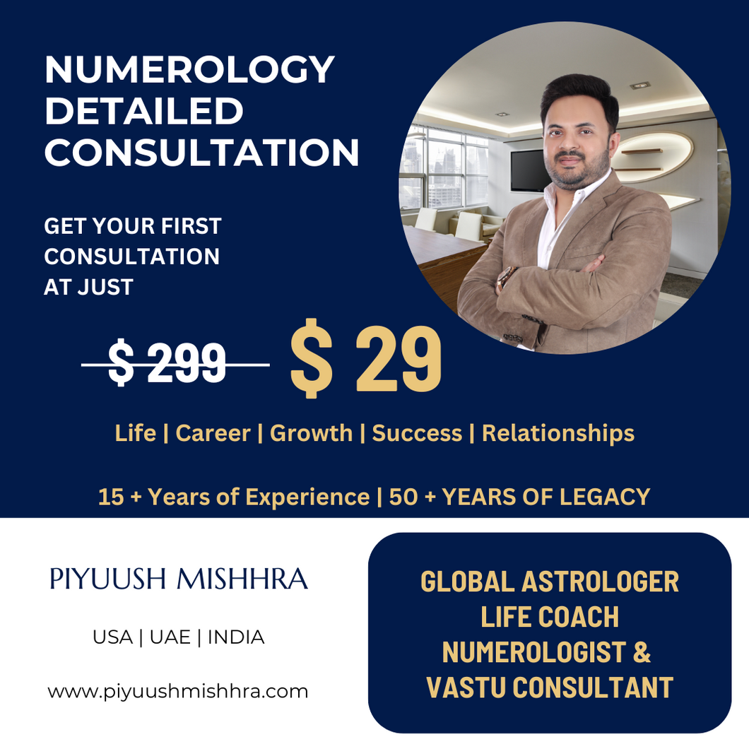 NUMEROLOGY : Detailed Consultation [30 Mins]